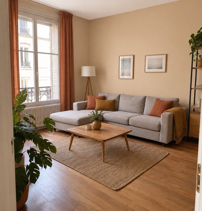 Terracotta sur les textiles, palette analogues